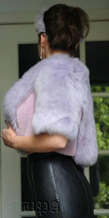 Milady lilac sheepskin jacket